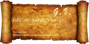 Gódi Valéria névjegykártya
